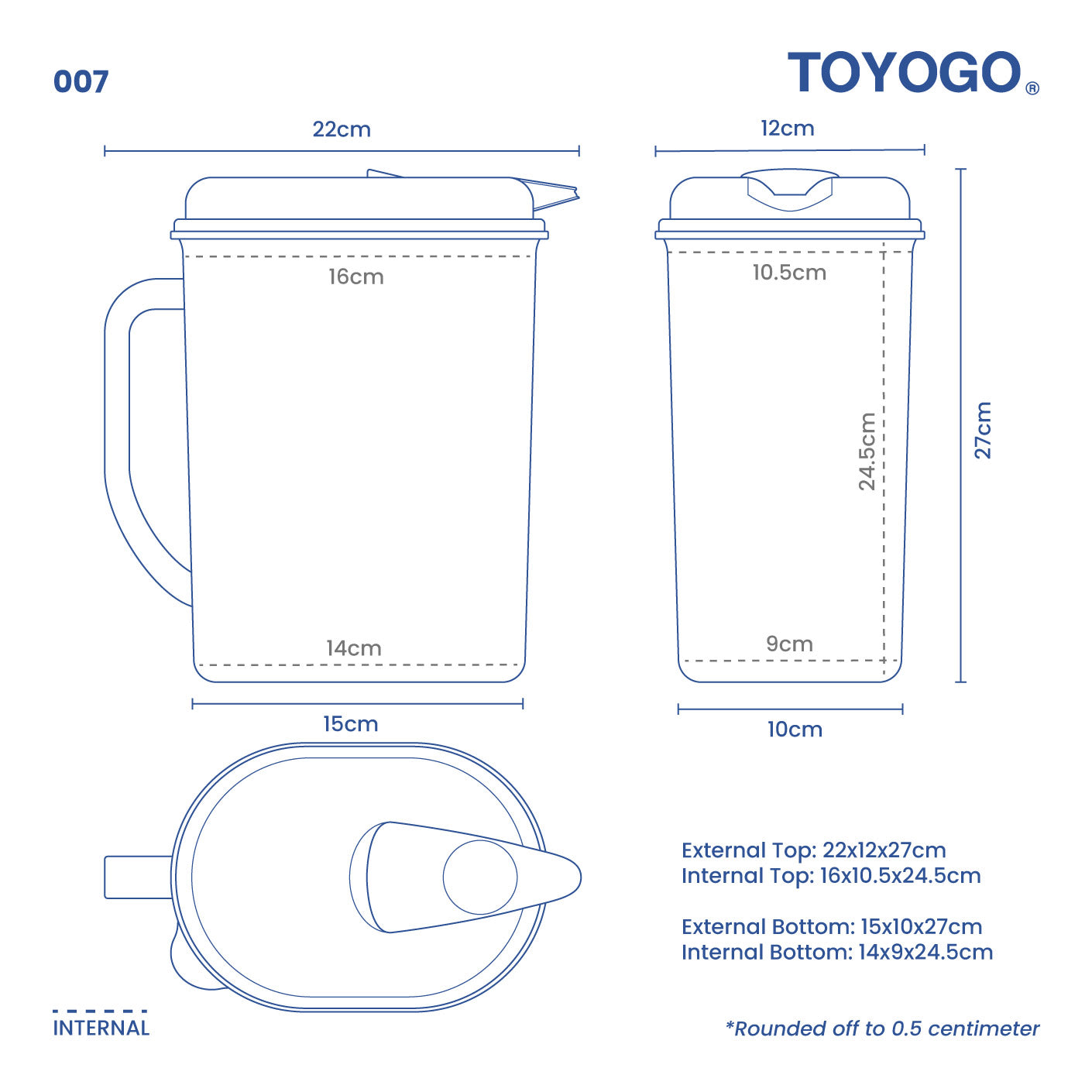 TANSUI WATER JUG 3L (007)