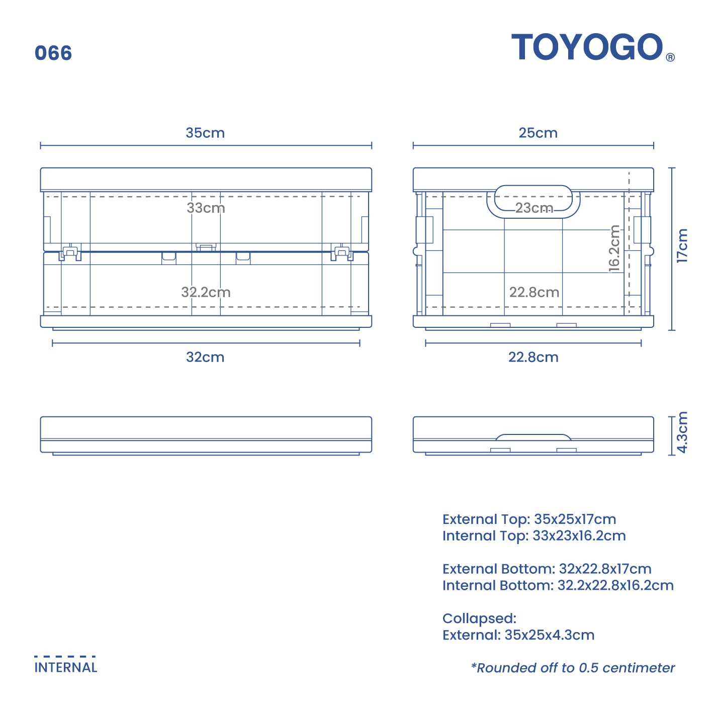 COLLAPSABLE CONTAINER SMALL (066)
