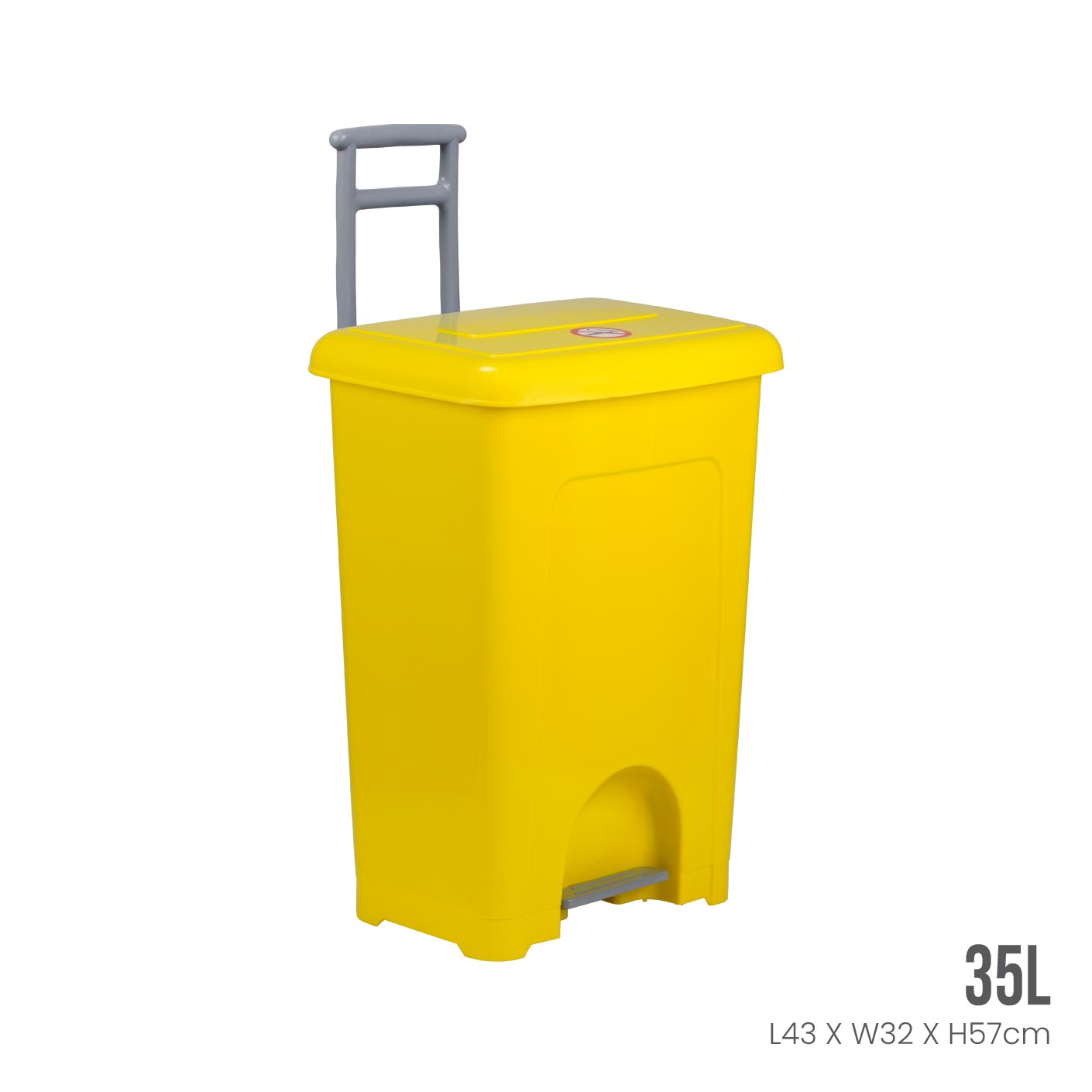STEP BIN W/HANDLE 35L (1005)