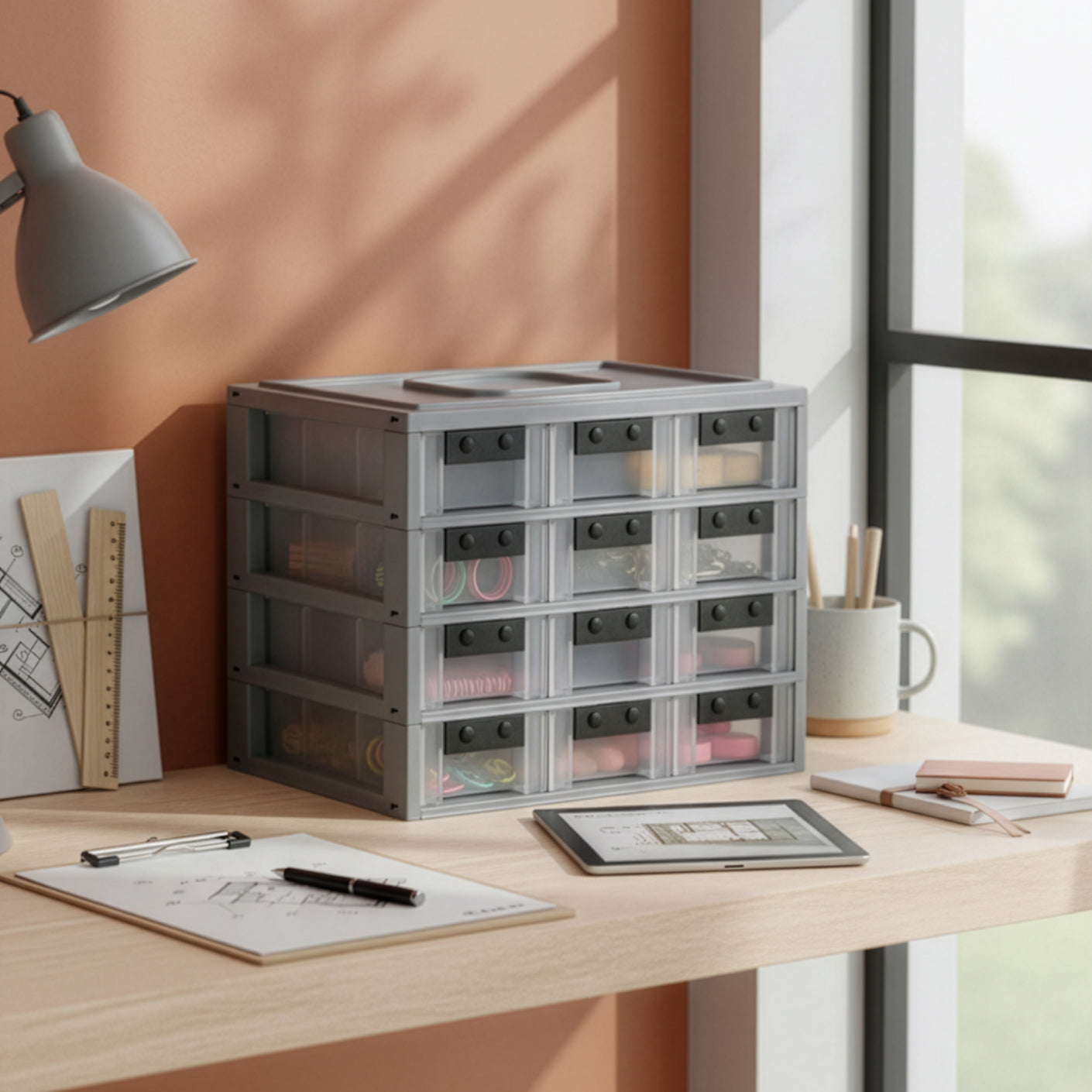 SEITON 4 TIER PARTS DRAWER (101-4)