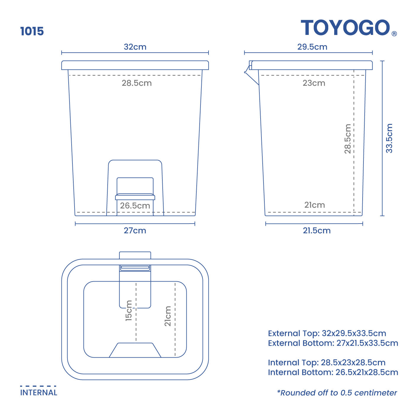 SQ STEP BIN 20L (1015)