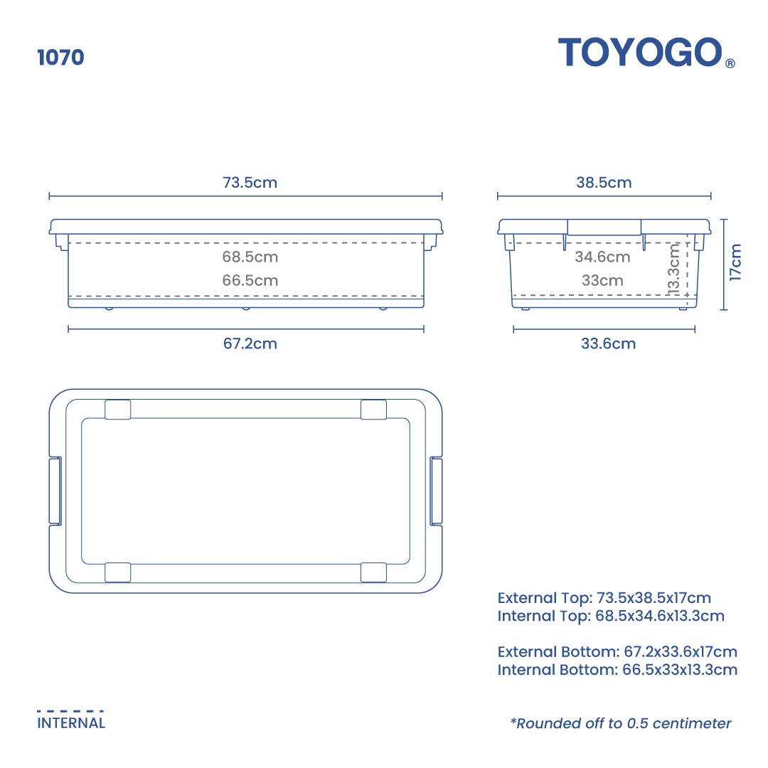 CONTENITORE UNDER BED STORAGE BOX (1070)