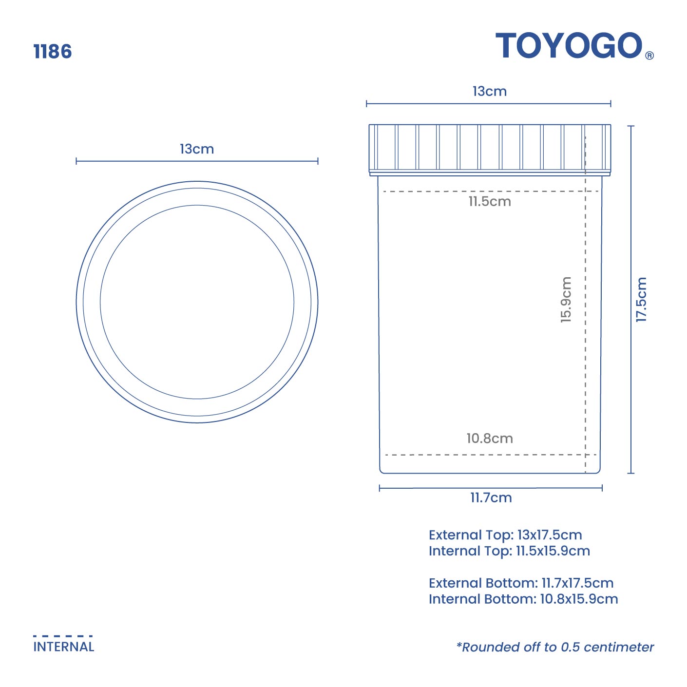 MERENDA ROUND CONTAINER - L (1186)