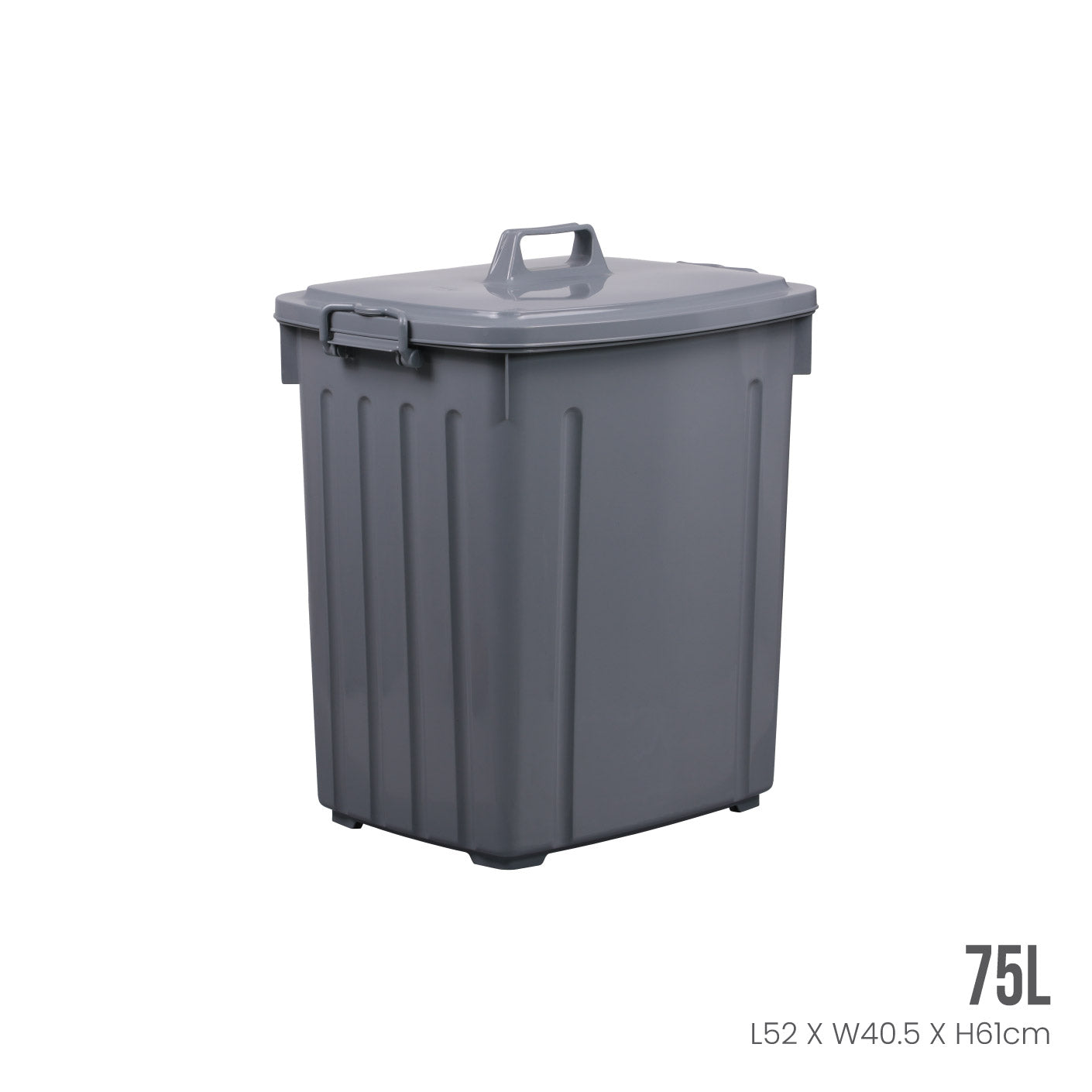 UTILITY STORAGE BIN W COVER 85L (1400)