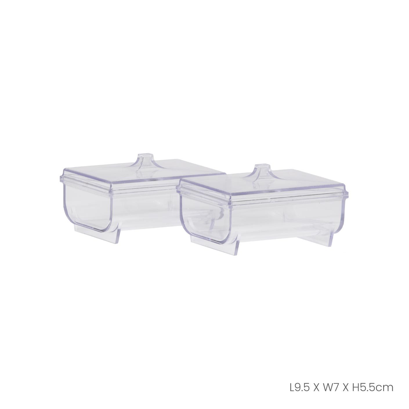 ELLY CASE W/LID (2PC/PKT) (2073-2)