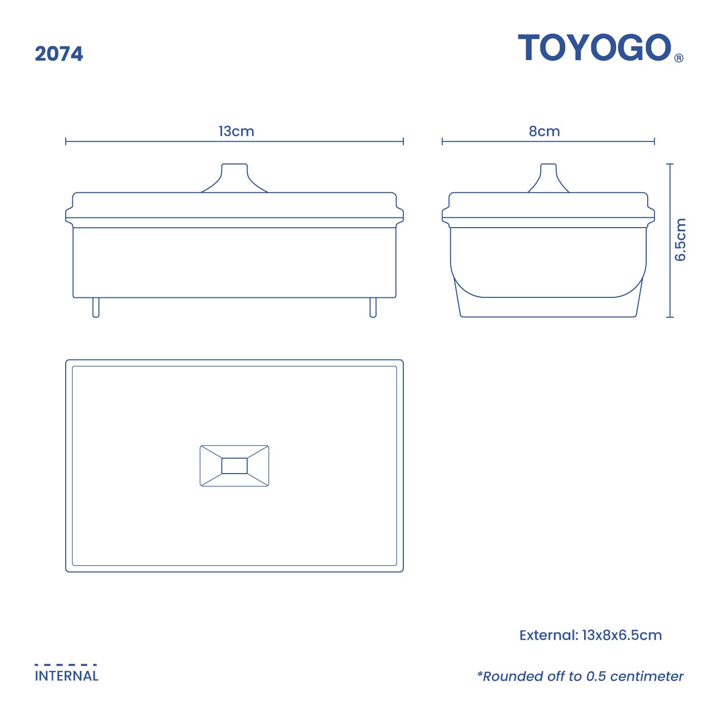 ELLY CASE W/LID (2074)
