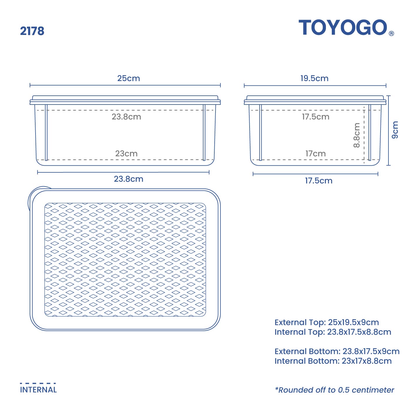 KAKUGATA BOX No2 (2178)