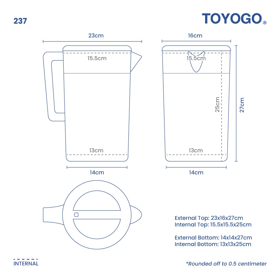 WOTA WATER JUG 3.5L - ROUND (237)
