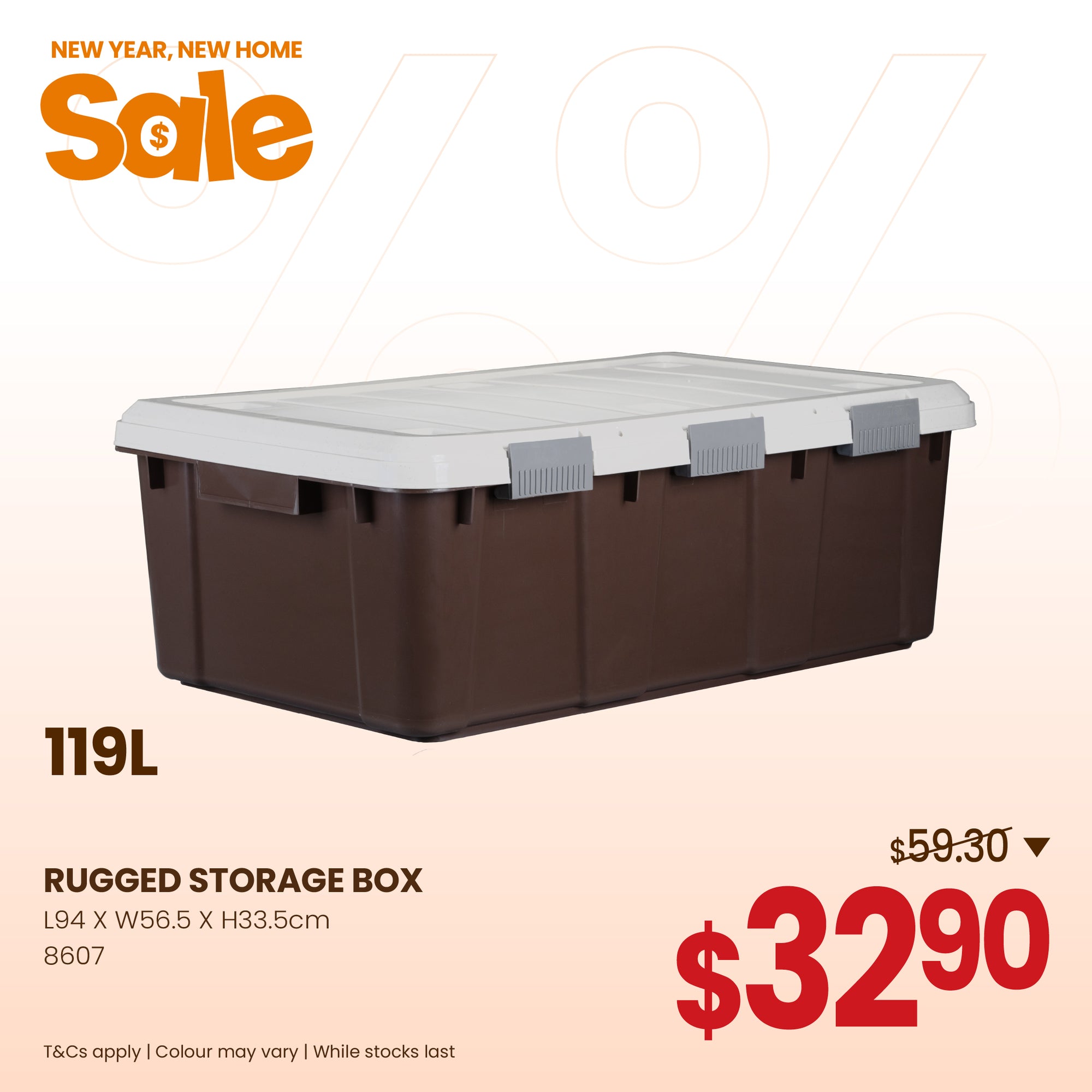 RUGGED BOX(3 CLIPS) (8607)