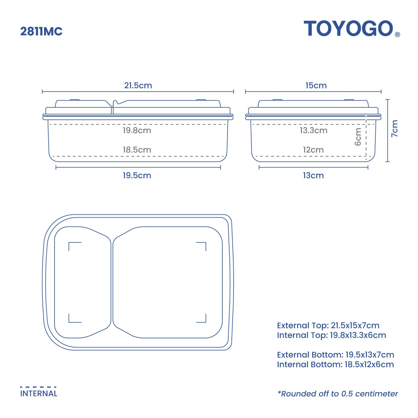 TSUBASA FLIP TOP CONTAINER (2811MC)