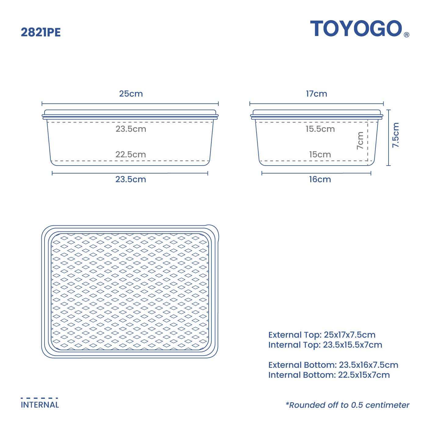 (PP)FRESH BOX W/LID RT (2821PE)