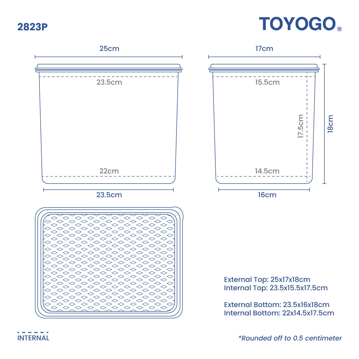 (PP)FRESH BOX W/LID RT (2823PE)