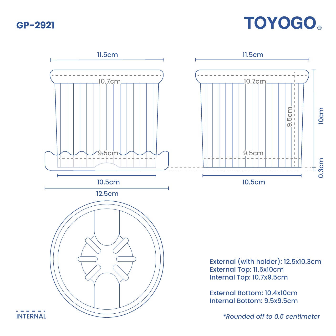 ASU GARDEN POT ST-STRIP - NO.1 (GP2921)
