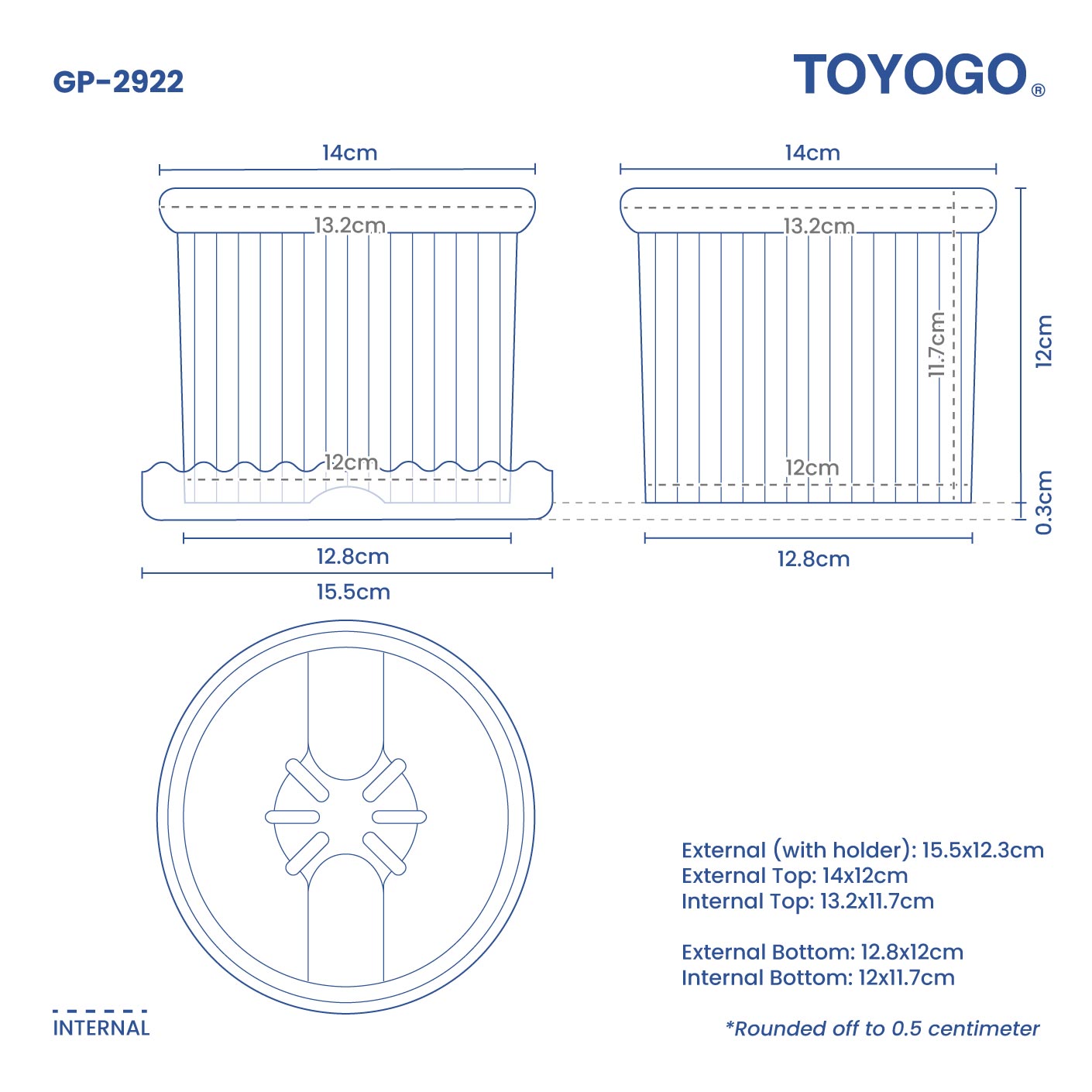 ASU GARDEN POT ST-STRIP - NO.2 (GP2922)
