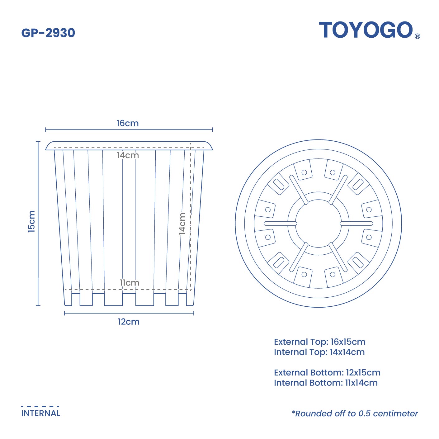 RUTO GARDEN POT - NO.1 (GP2930)