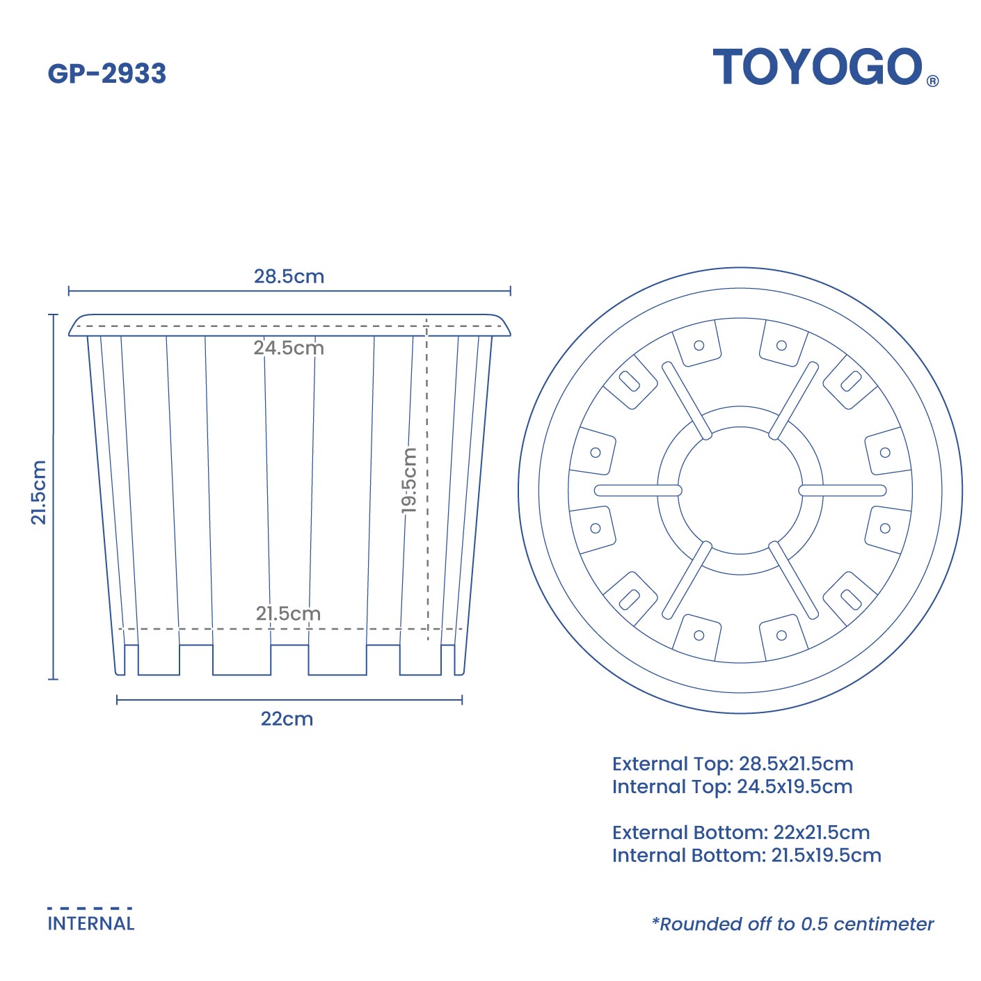 RUTO GARDEN POT - NO.4 (GP2933)