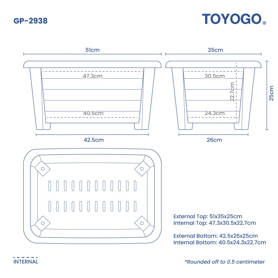 FORUMO RECT GAREN POT - L (GP2938)