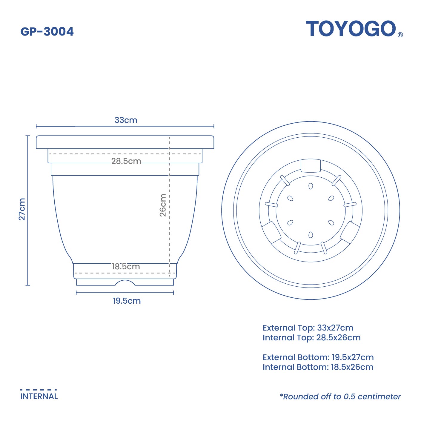 ORA GARDEN POT - NO.3 (GP3004)