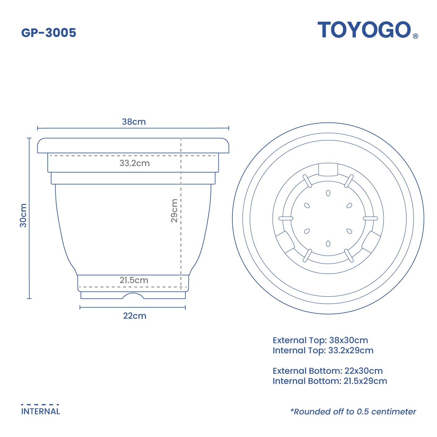 ORA GARDEN POT - NO.4 (GP3005)