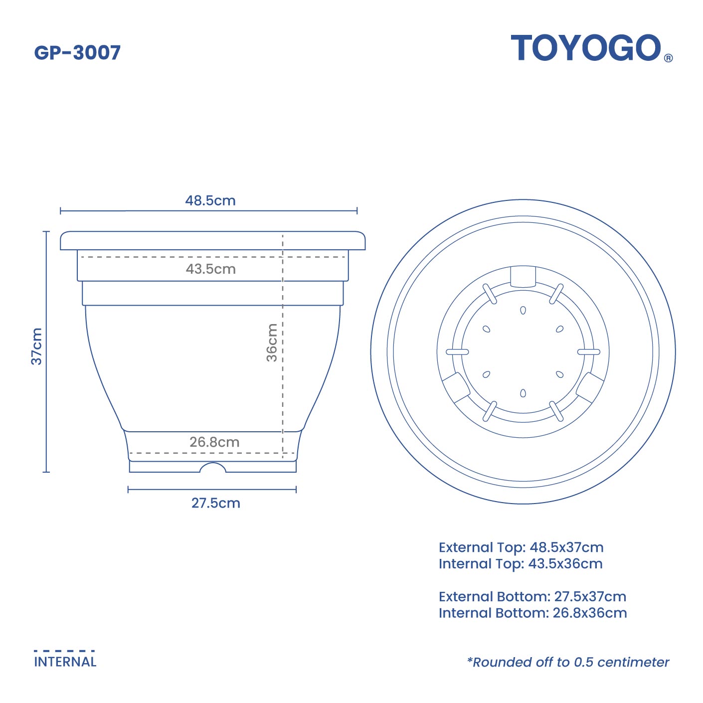 ORA GARDEN POT - NO.6 (GP3007)