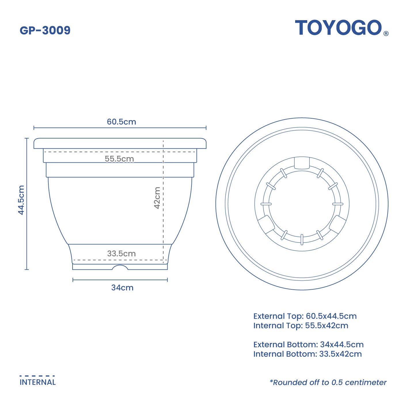 ORA GARDEN POT - NO.8 (GP3009)