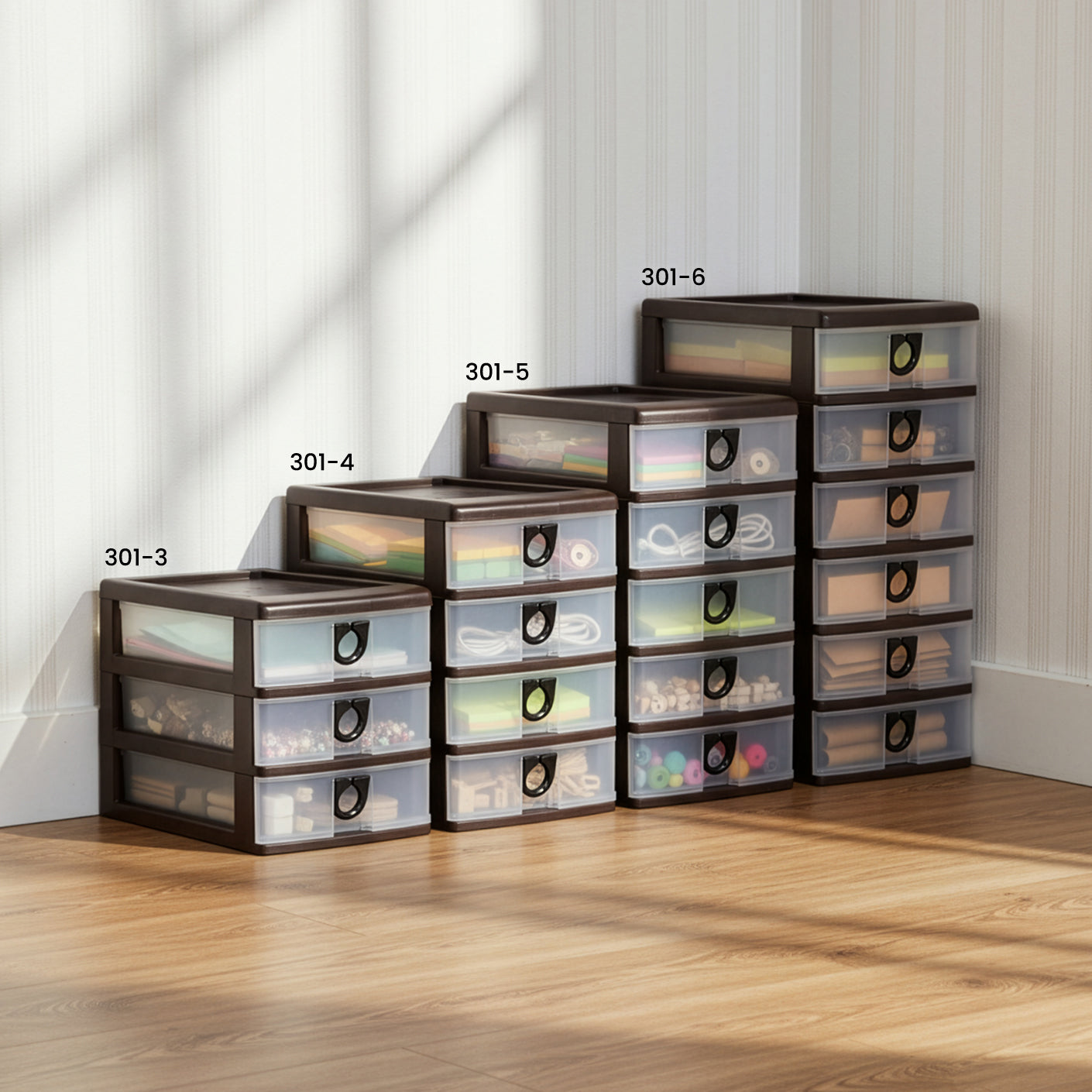 CASSETTIERA 3 TIER A5 STATIONERY DRAWER (301-3)