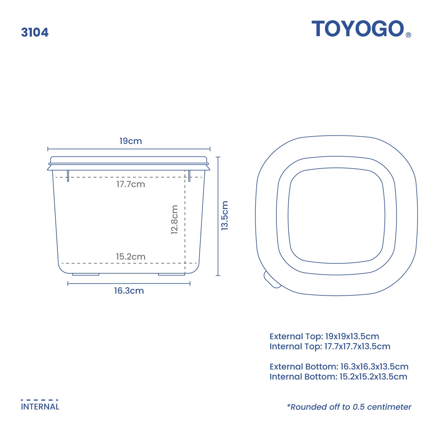 KAJO SQUARE BOX (3104)