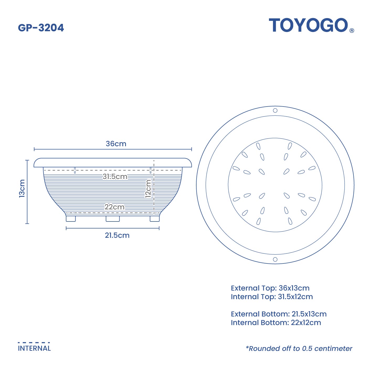 BONSAI GARDEN POT - NO.4 (GP3204)