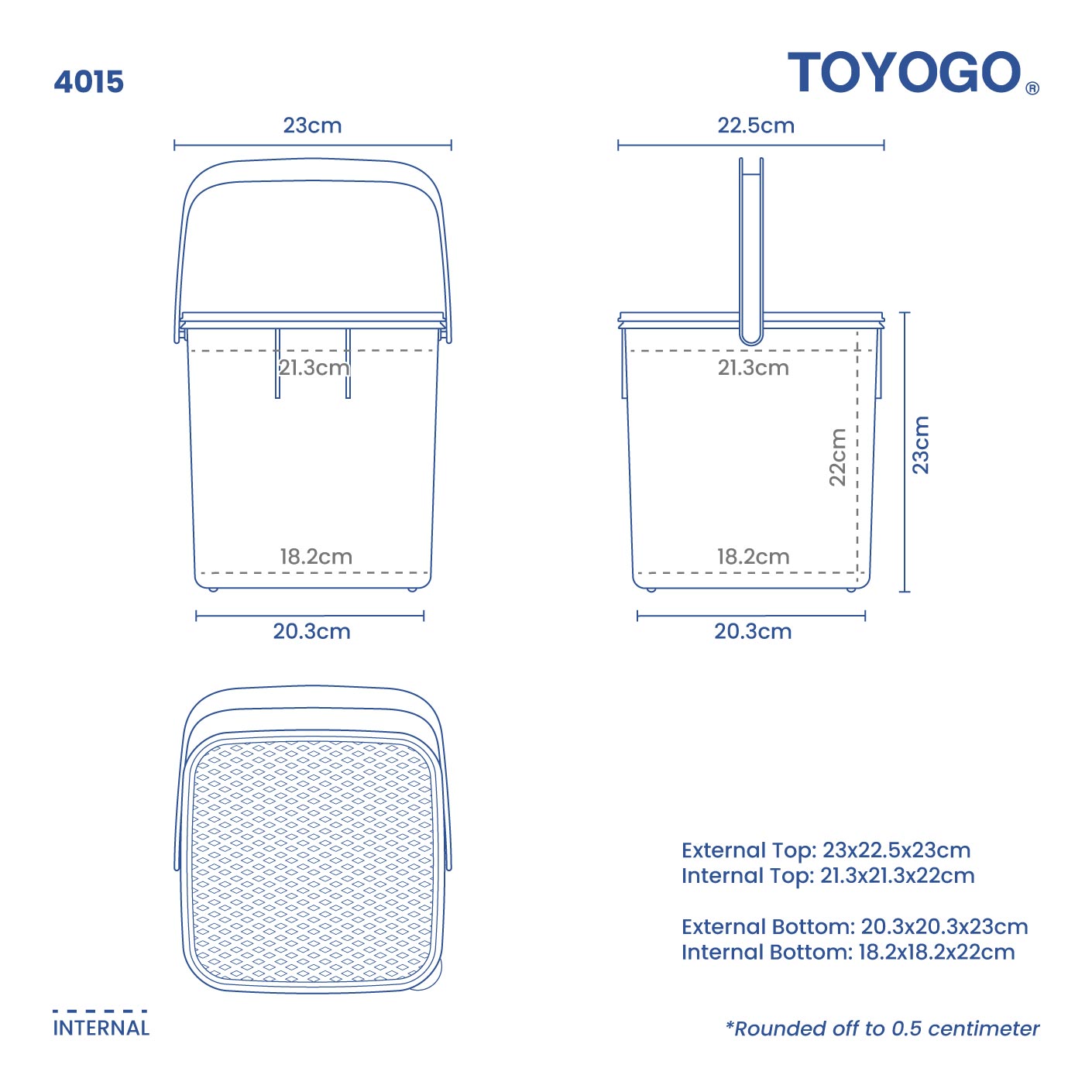 SQ HANDY CONTAINER (M) (4015)