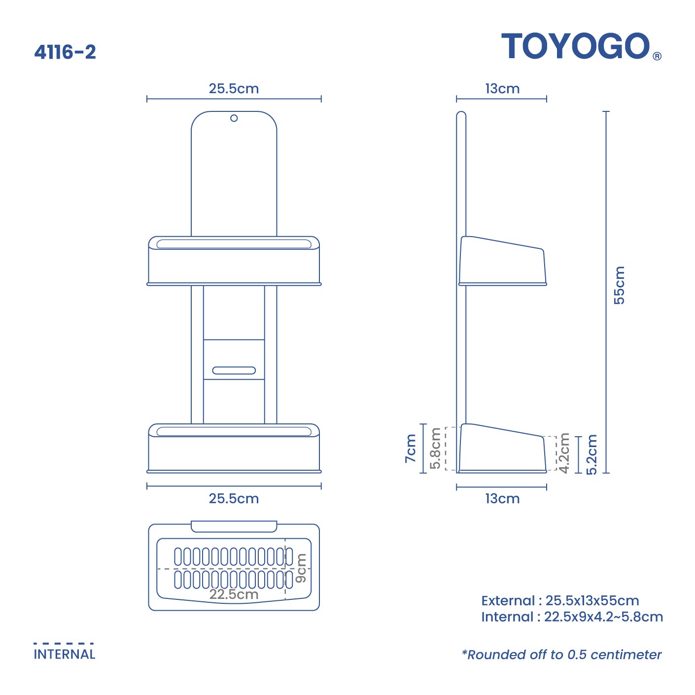2 TIER DE TECH RACK (4116-2)