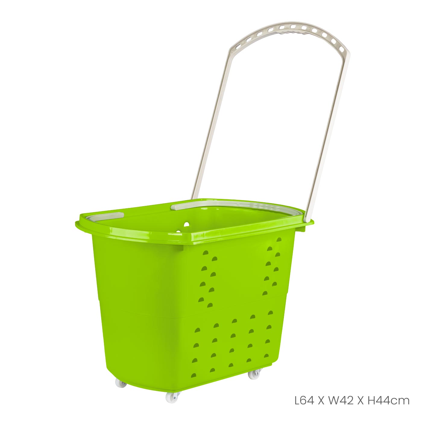 SHOPPING BASKET TROLLEY (4324)