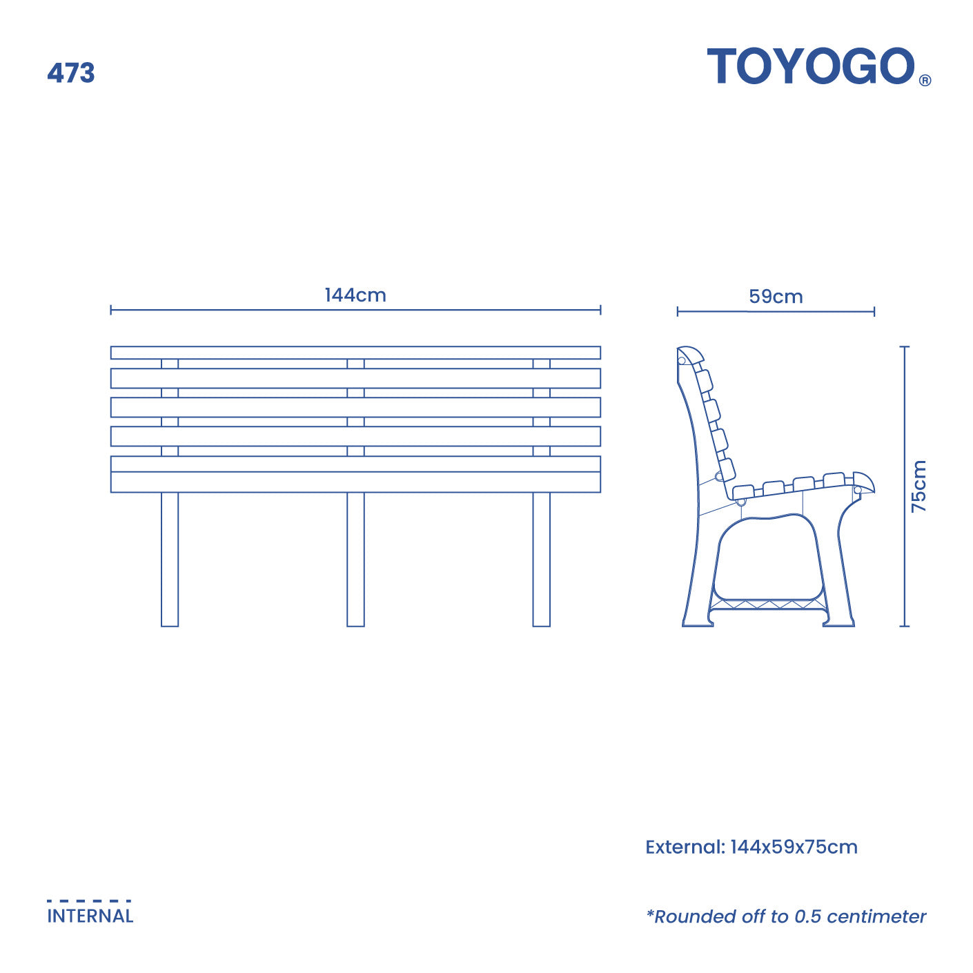 GARDEN DIY LONG BENCH (473)