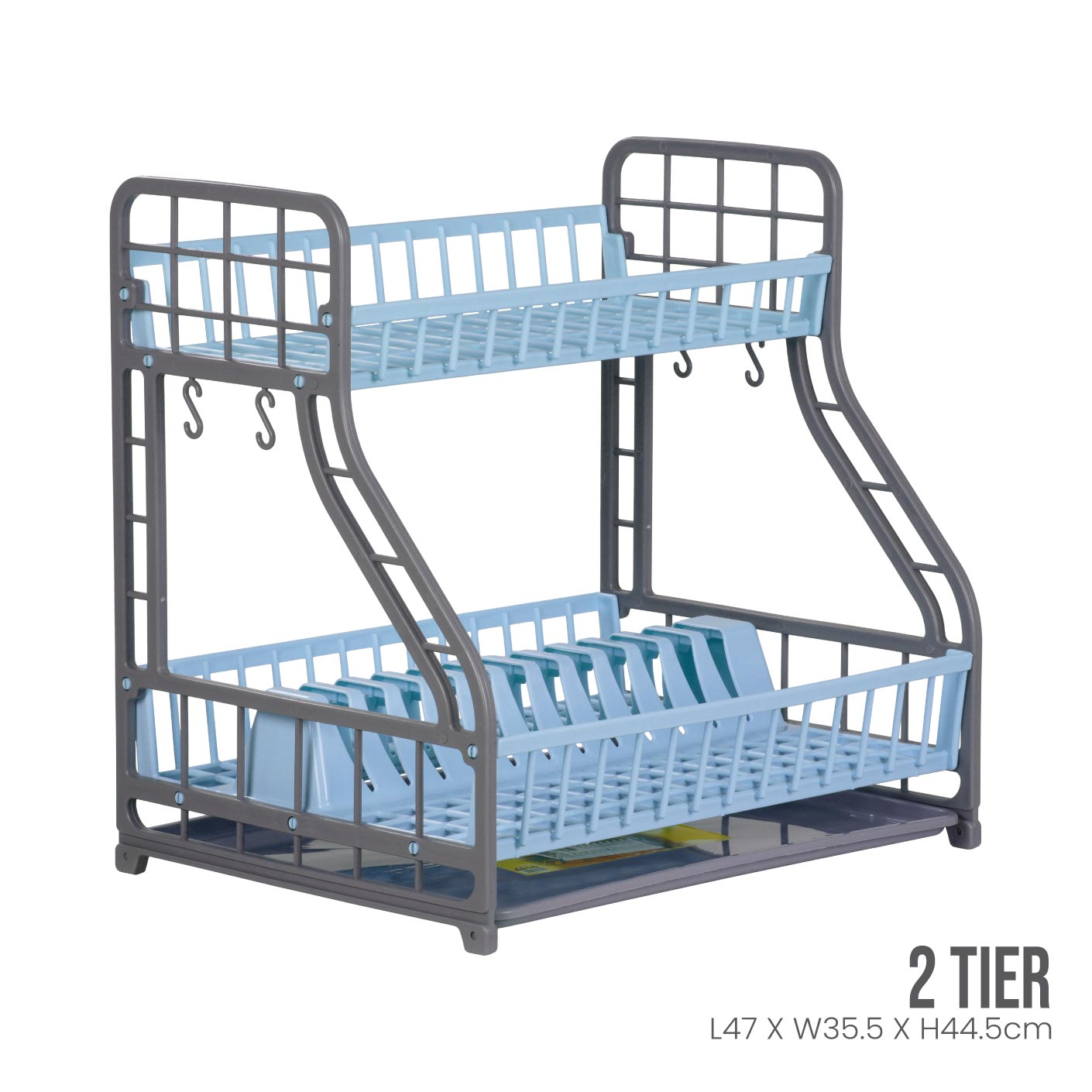 2 TIER AQUILY DISH RACK (4810) | TOYOGO Singapore – TOYOGO - CHUAN
