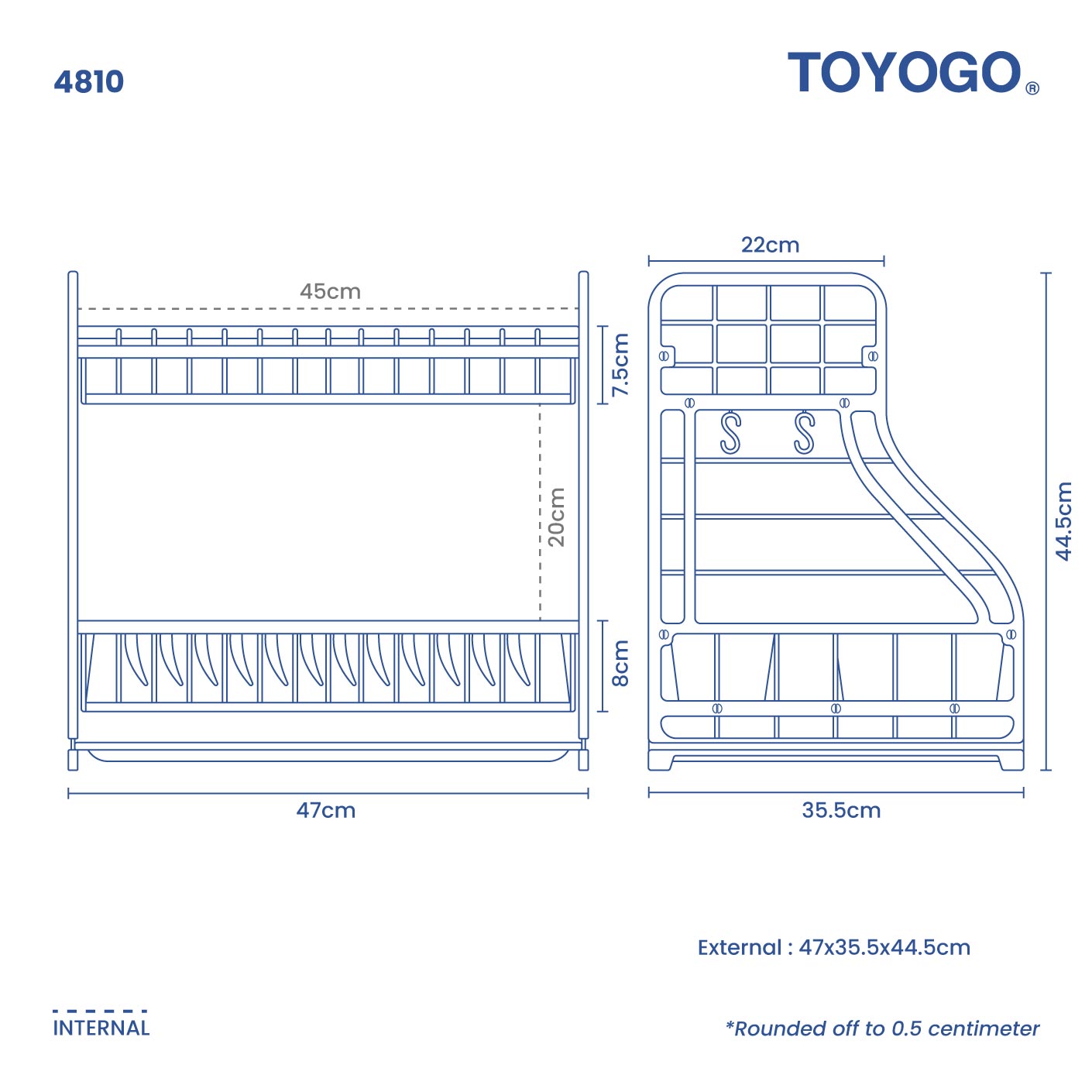 2 TIER AQUILY DISH RACK (4810)