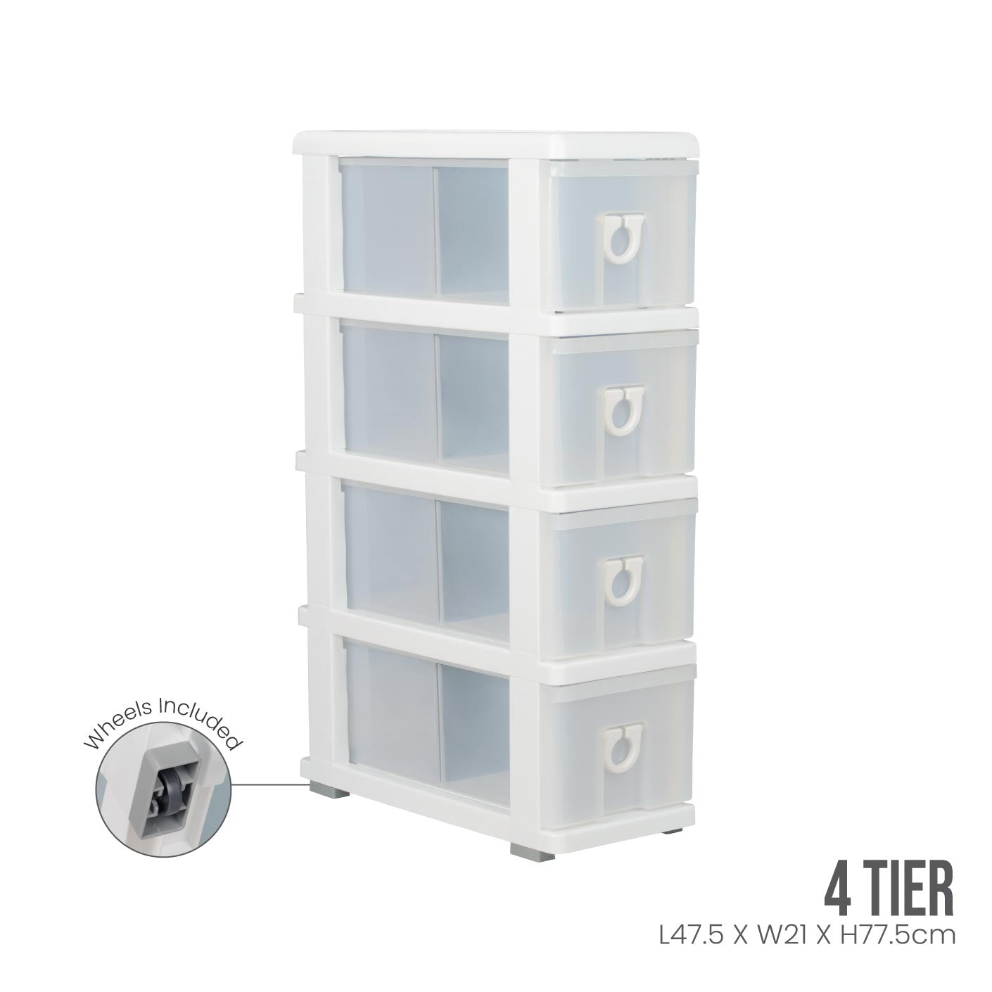 4 TIER SLIM KITCHEN DRAWER (501-4)