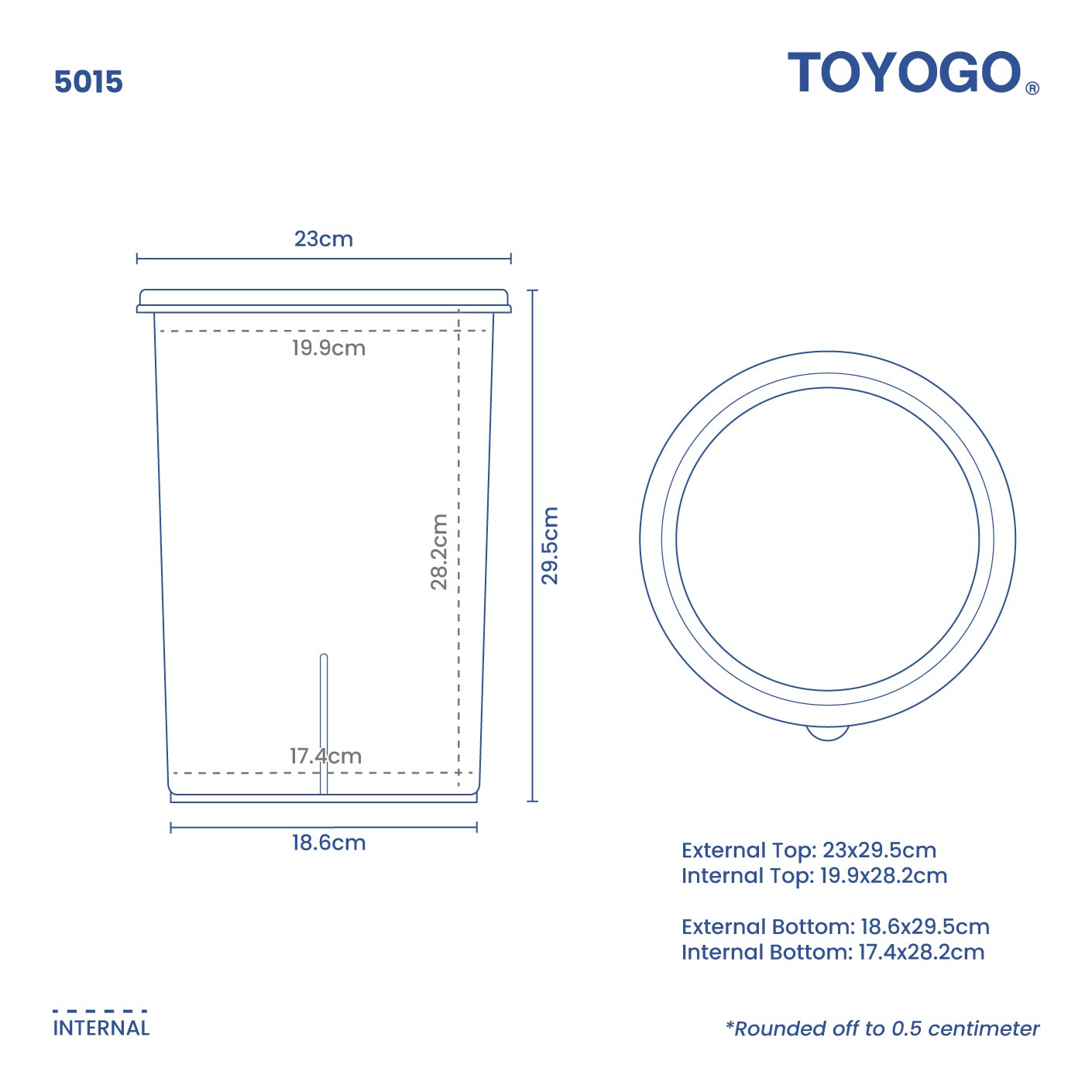 ROUND CONTAINER W/LID (5015)