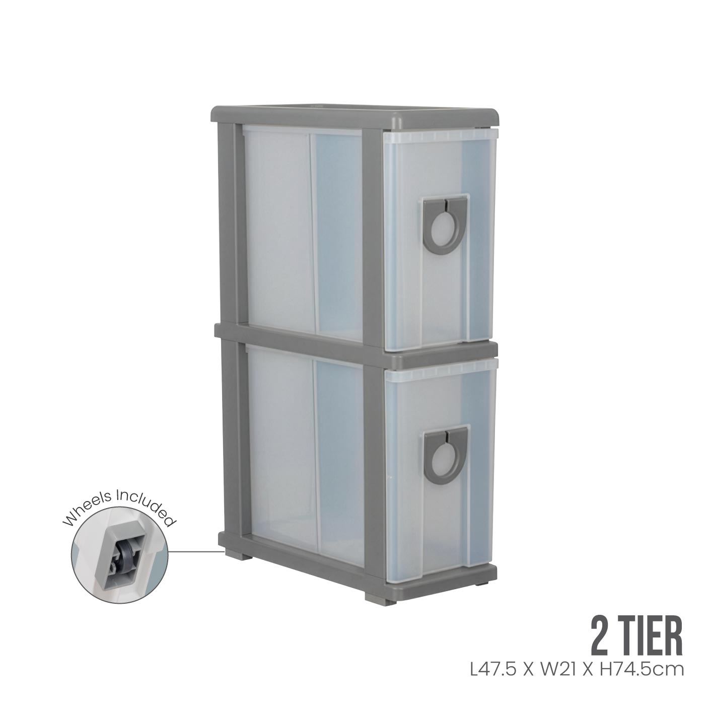 【731さま専用】draw drawers two way tops 2 TIER SLIM KITCHEN DRAWER (502-2) | TOYOGO Singapore – TOYOGO