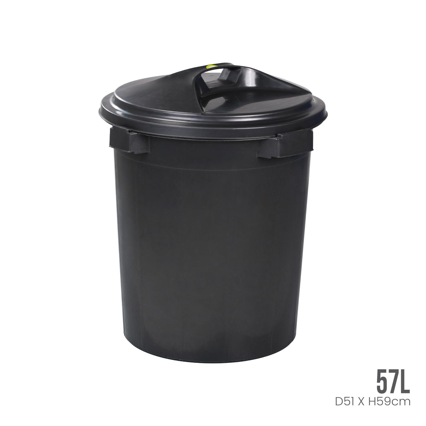 LUCKY PAIL W LID 15 GAL (512-BLK)