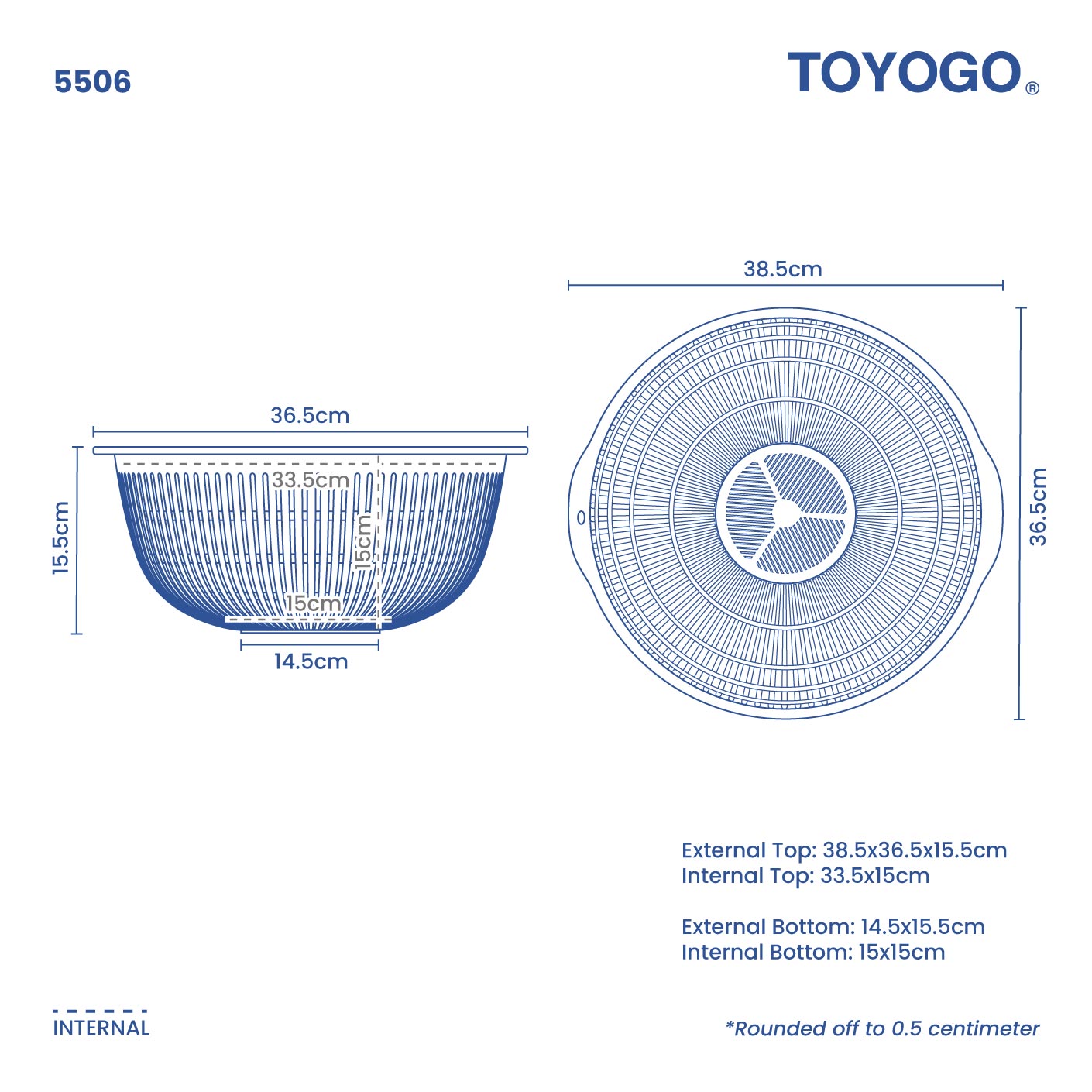 ROUND COLANDER NO.2 (5506)