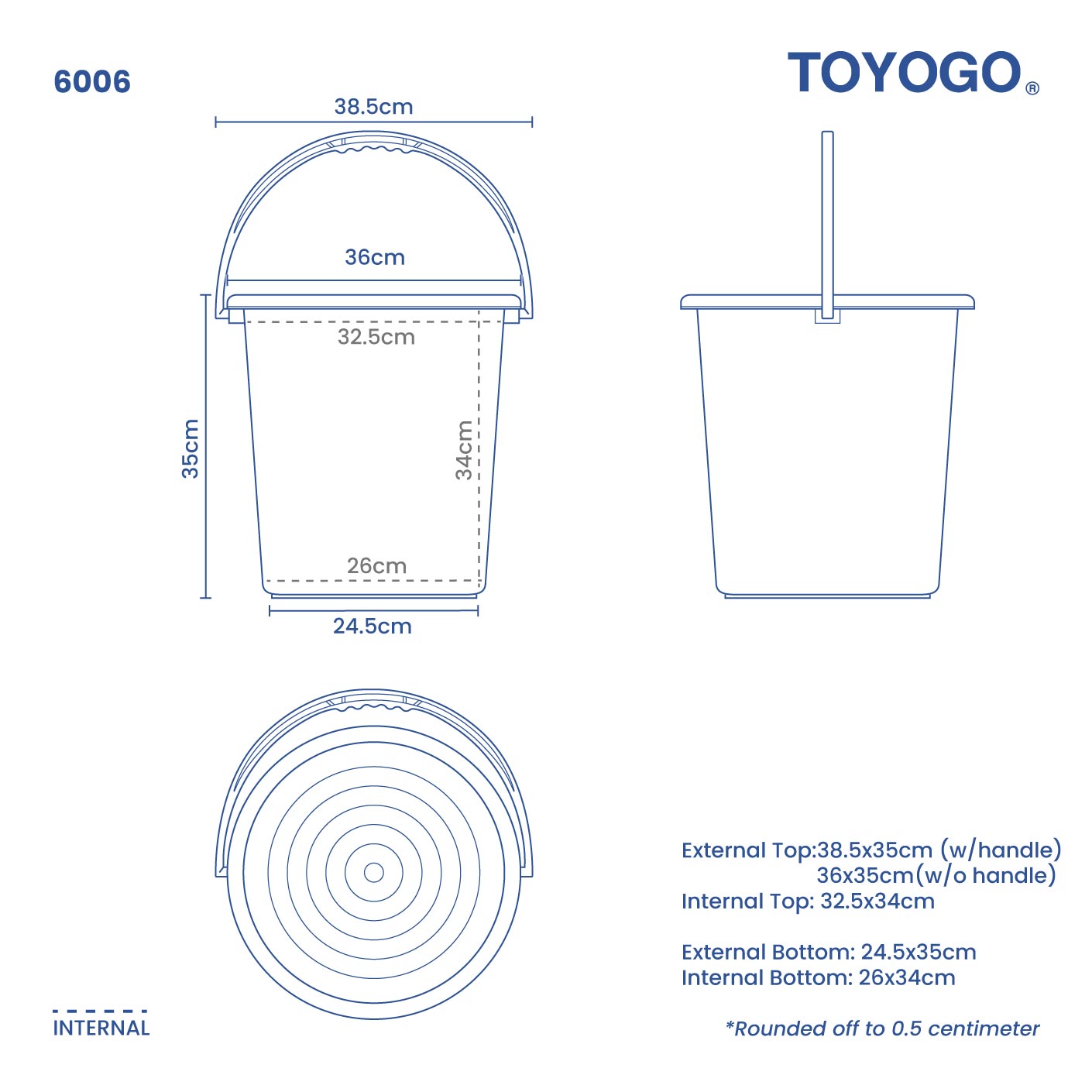 7TH MTH 6 GAL PAIL (6006PG)