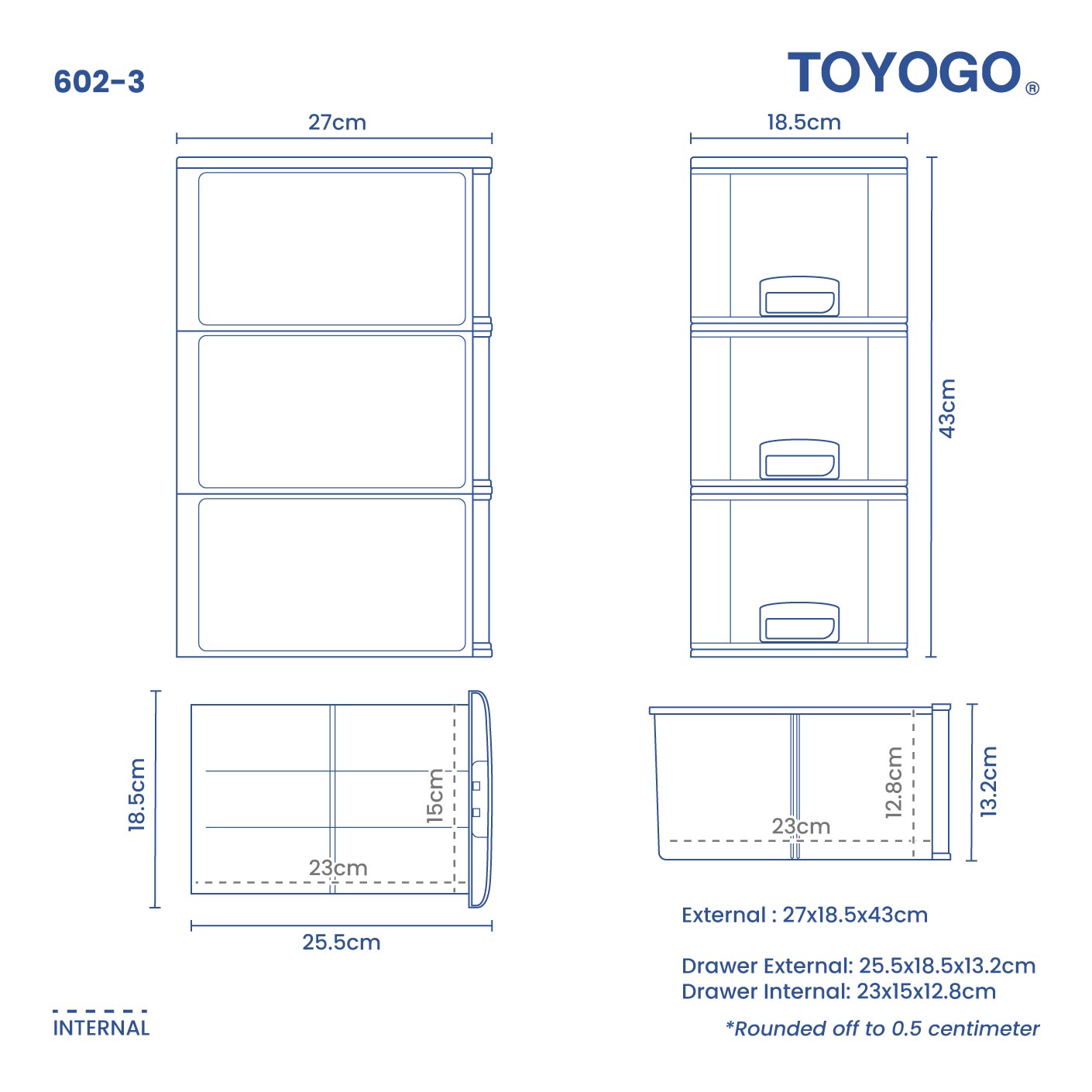 3 TIER PERFECT CD DRAWER (602-3)