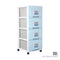 4 TIER CLASSIC CABINET W/WHEELS (607-4)