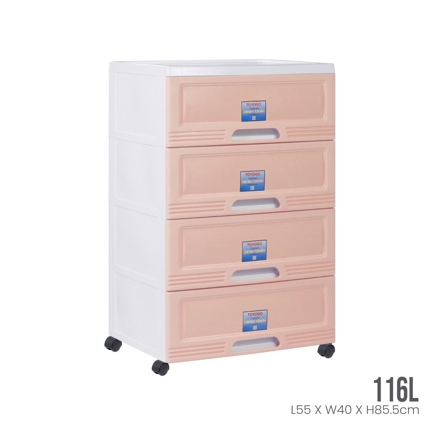 4 TIER WIBBY CABINET W/WHEELS (609-4)