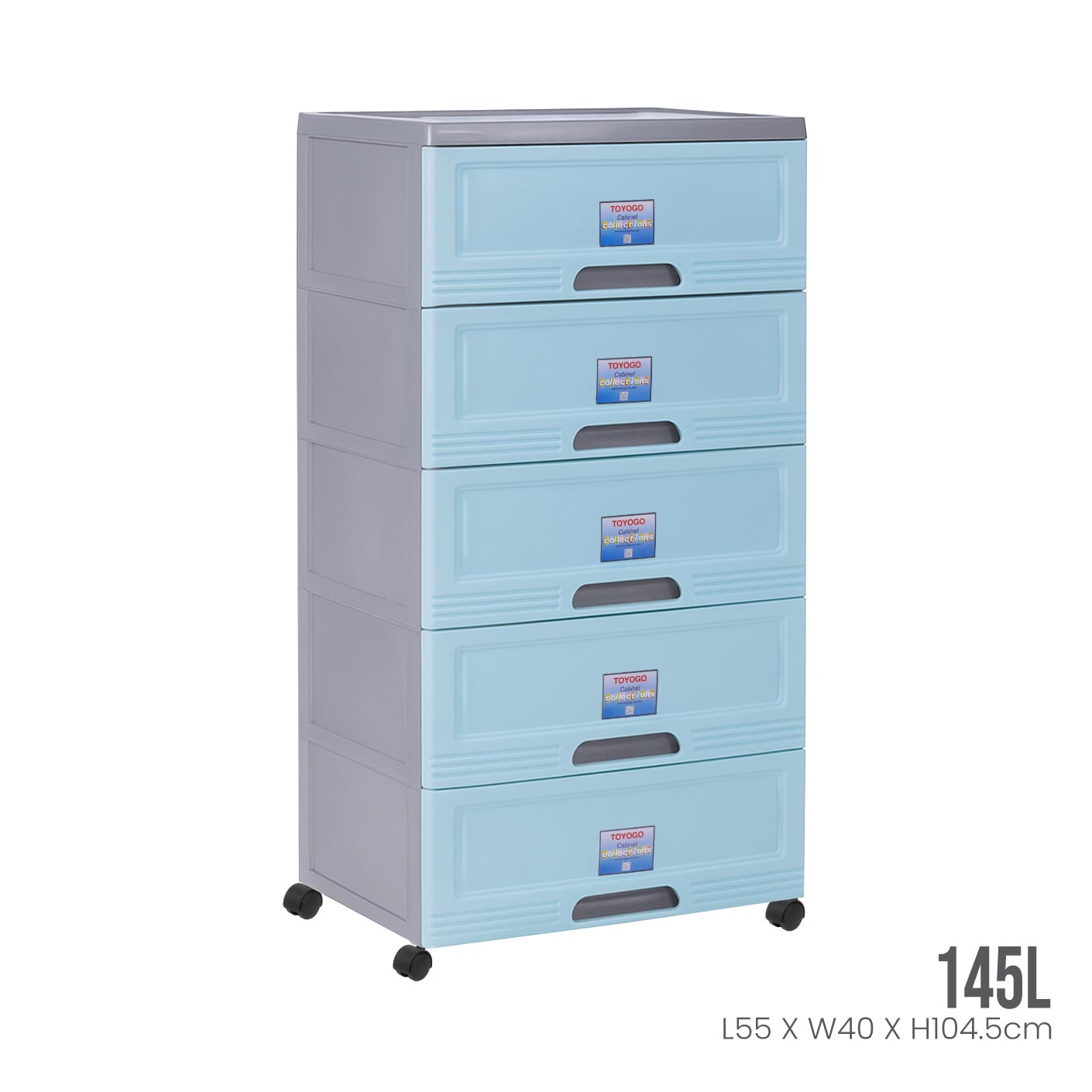5 TIER WIBBY CABINET W/WHEELS (609-5)
