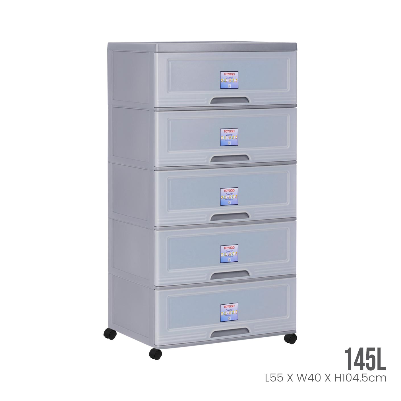 5 TIER WIBBY CABINET W/WHEELS (609-5)