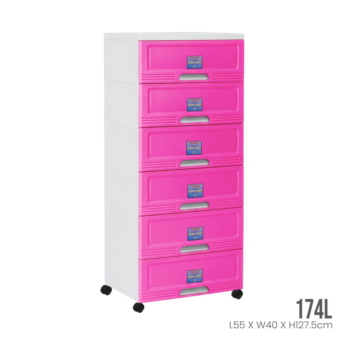 6 TIER WIBBY CABINET W/WHEELS (609-6)