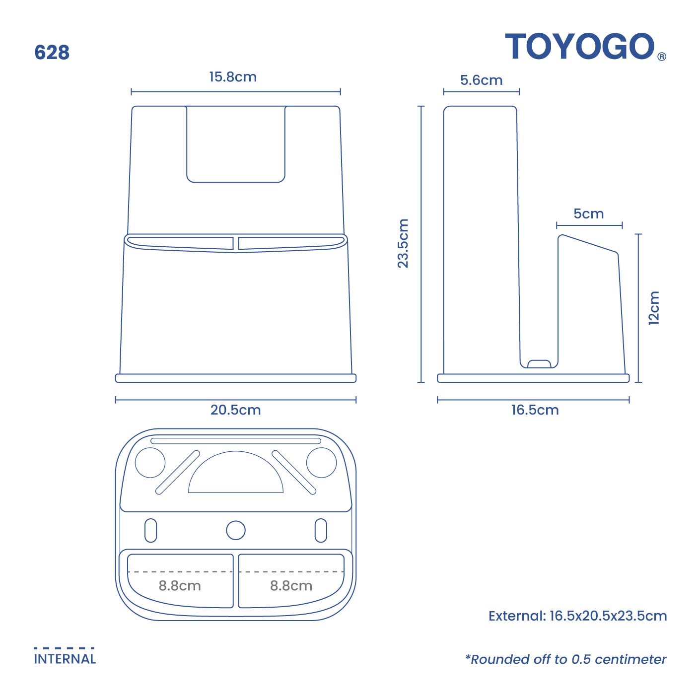 KITCHEN KNIFE/CUTTING BOARD HOLDER (628)