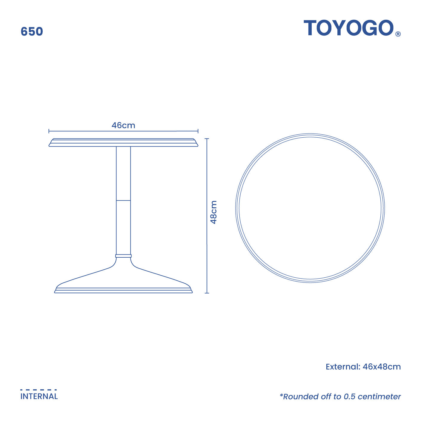 PARAGON TABLE ROUND (650)