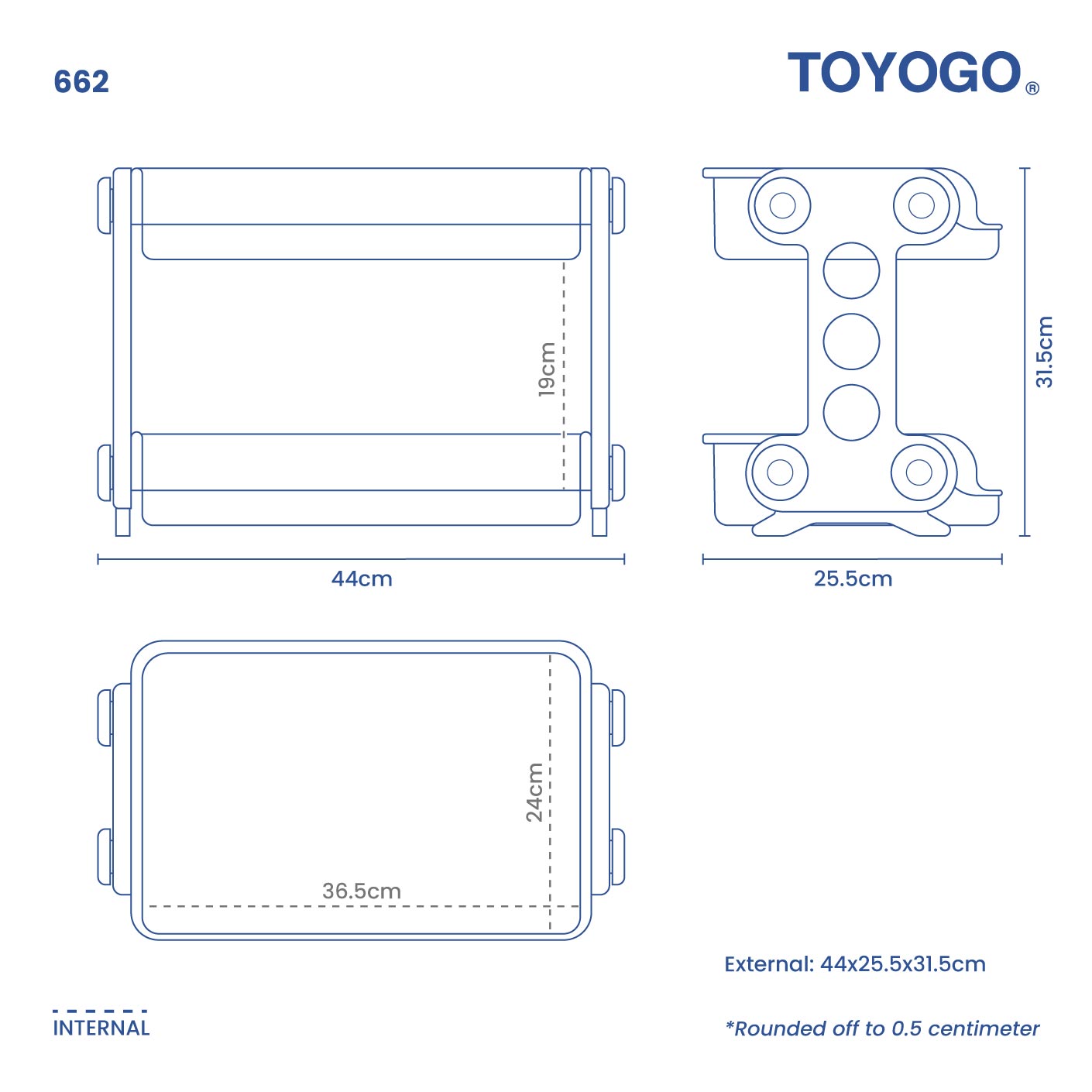 2 TIER M.P. RACK (662)