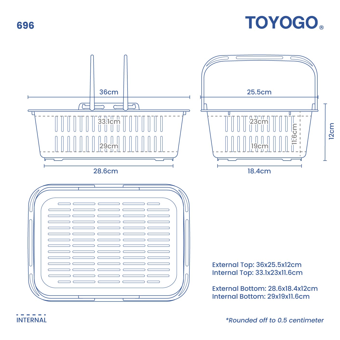 ANLNE STACK-UP BASKET (696)